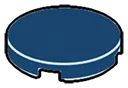 Tile 2 x 2 Round w/ Bottom Center Stud Connection