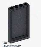 Wall 4 x 6 x 1 in Gray, Dark (Metallic)