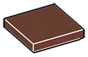 Tile 2 x 2 in Brown, Reddish