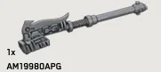 Weapon, Melee: Warhammer, Gravity Hammer in Gray, Dark Charcoal