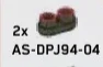 Plate Round 1 x 2 with raised stud connection w/ Printed Engine Exhaust Detail in Multicolored