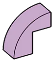 Slope Brick 1 x 2 x 2 with half-curved top