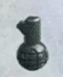 Weapon, Firearm: grenade, fragmentation, type 01 in Gray, Steel