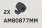 Connector: Axle Hole with Hook in Gray, Dark (Metallic)