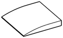 Slope plate 3 x 3 with rounded slope in White