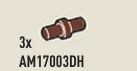 Connector: pin, small in Brown