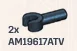 Connector: pin, long with clip in Blue, Smoke (Flake)