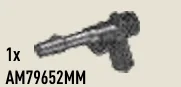 Pistol: WWII German Luger in Gray, Dark (Metallic)
