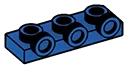 Plate 1 x 3 with three studs on side, ascending in Blue