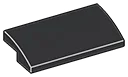 Slope Curved 2 x 4 in Gray, Dark Charcoal
