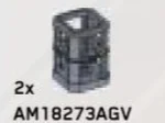 Fusion Coil - 2 x 2 x 2 Open Crate Frame in Gray, Light (Metallic)