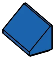 Slope 45 2 x 1 in Blue