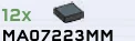 Tile 1 x 1 in Gray, Dark (Metallic)