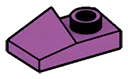 Slope plate 1 x 2 left in Magenta, Rich