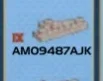 Plate 2 x 4 wedge with notch, left in Gray, Tarnished (Champagne) (Metallic Camo)