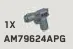 Firearm: Semi Auto Pistol (Infinite Sidekick Model Variations) in Gray, Steel