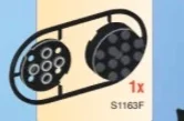 Sprue holding M11631 & M11632 in Black