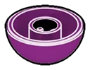 Brick 2 x 2 hemisphere, top in Purple, Imperial