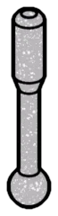 Vehicle: Gear Shifter in Gray, Steel