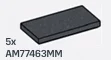 Tile 2 x 4 in Gray, Dark (Metallic)