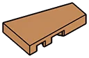 Wedge Tile 2 x 3, right in Brown, Light Nougat