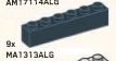 Brick 1 x 6 in Gray, Dark Smoke