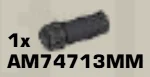 Weapon Part: Rifle Suppressor in Black (Metallic)