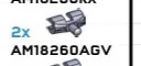 Connector: pin with double clip in Gray, Light (Metallic)