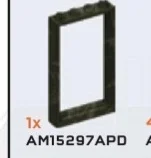 Door 1 x 6 x 4 frame in Green, Jungle (Camo)