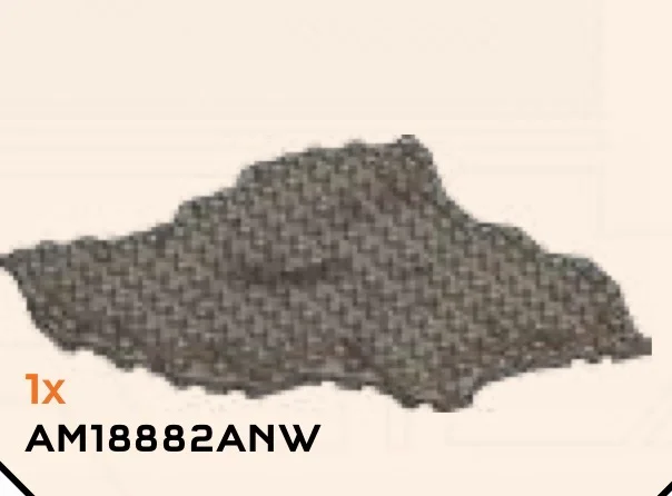 Baseplate 17 x 18 irregular, two-tiered in Sand, Dark (Camo)