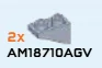 Slope Inverted 33 1 x 2 in Gray, Light (Metallic)