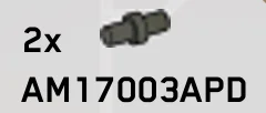 Connector: pin, small in Green, Jungle (Camo)