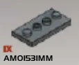 Plate Modified 2 x 4 with 4 studs
