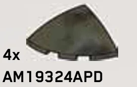 Slope 3 x 1 x 3 Corner Round, Low Dome in Green, Jungle (Camo)