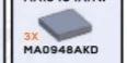 Tile 2 x 2 in Gray, Light Camo (Metallic)
