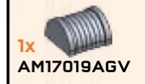 Brick 2 x 2 with curved top, grill in Gray, Light (Metallic)