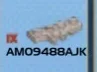 Plate 2 x 4 wedge with notch, right in Gray, Tarnished (Champagne) (Metallic Camo)