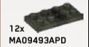 Plate 2 x 4 in Green, Jungle (Camo)