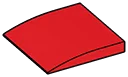 Slope plate 3 x 3 with rounded slope in Red, Flame