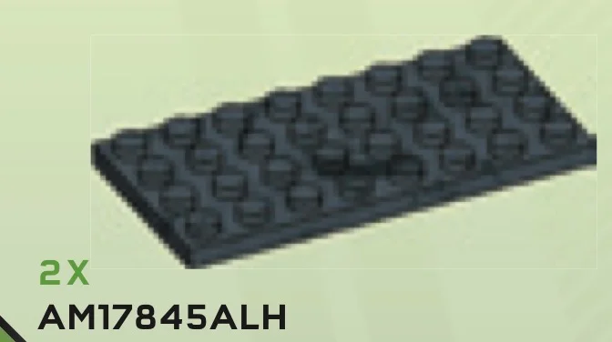 Plate 4 x 8 in Gray, Dark (Camo)