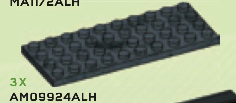 Plate 4 x 10 in Gray, Dark (Camo)