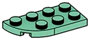 Plate Round 2 x 4 with Left Corner