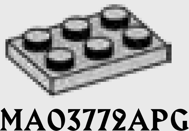 Plate 2 x 3 in Gray, Steel