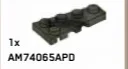 Wedge Plate 2 x 4 - Right in Green, Jungle (Camo)