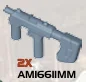 Weapon, Firearm: UNSC Submachine Gun in Gray, Dark (Metallic)