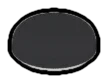 Tile Round 1 x 1 Dome, Low in Gray, Dark Charcoal