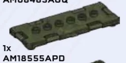 Container: Crate 3 x 2 x 8 lid in Green, Jungle (Camo)