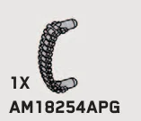 Weapon Part: Ammunition Belt in Gray, Steel