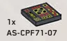 Tile 2 x 2 w/ Printed Control Panel in Gray, Dark (Metallic)