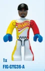 Figure, Hot Wheels: Driver W/ Black Hat